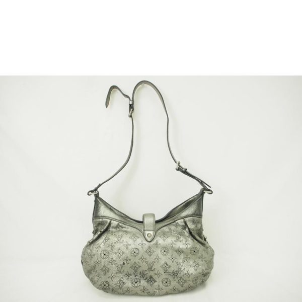 06139 2 Louis Vuitton Mahina XS Monogram Mahina Shoulder Bag Gray