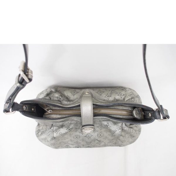 06139 5 Louis Vuitton Mahina XS Monogram Mahina Shoulder Bag Gray