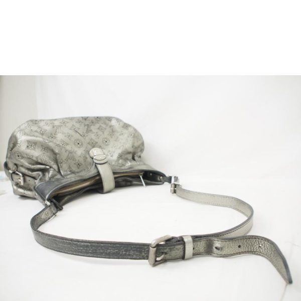 06139 6 Louis Vuitton Mahina XS Monogram Mahina Shoulder Bag Gray