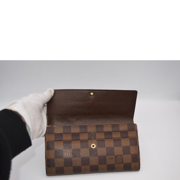 06148 4 Louis Vuitton Portefeuil Sala Damier Ebene Wallet