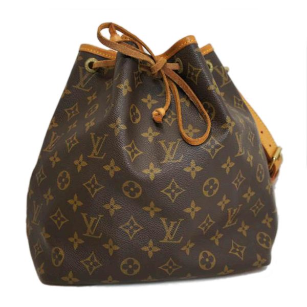 06187 1 Louis Vuitton Petit Noe Monogram Bag Brown