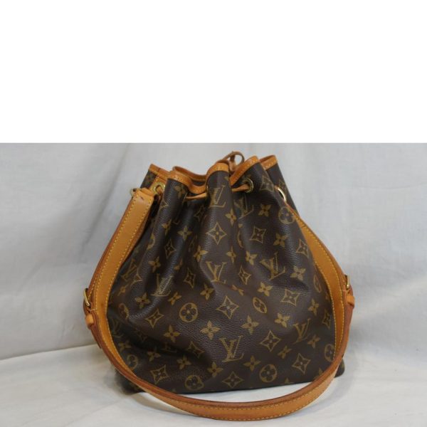 06187 2 Louis Vuitton Petit Noe Monogram Bag Brown