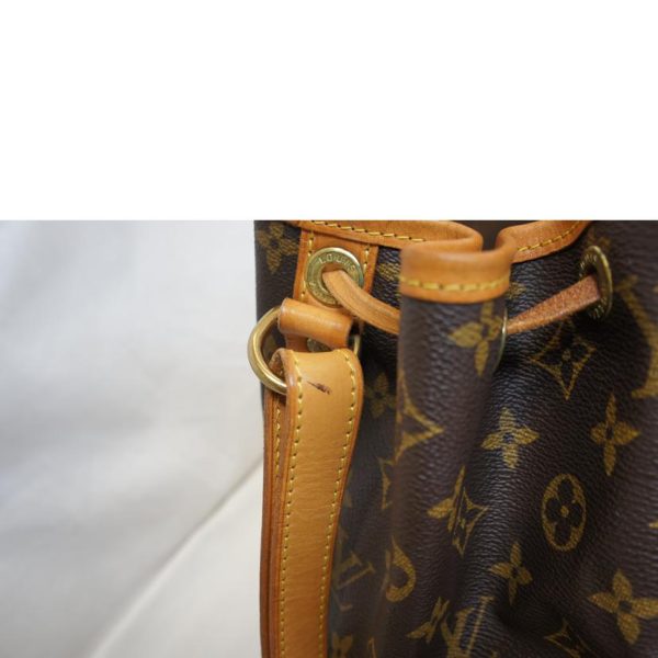 06187 7 Louis Vuitton Petit Noe Monogram Bag Brown