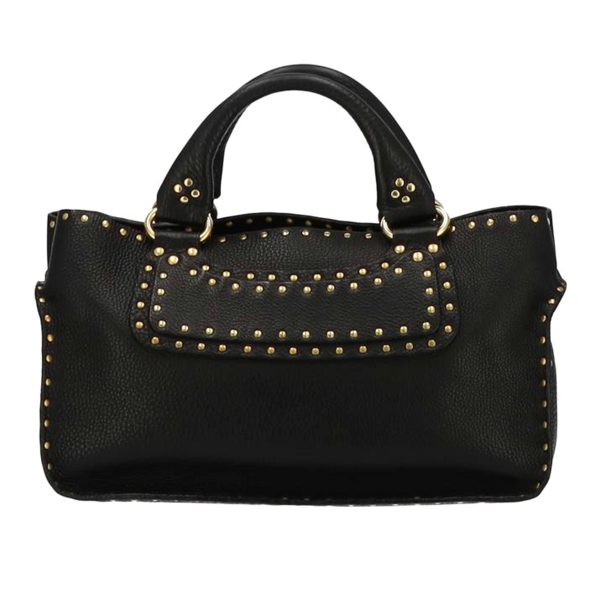 06197 1 Celine Leather Studded Boogie Bag