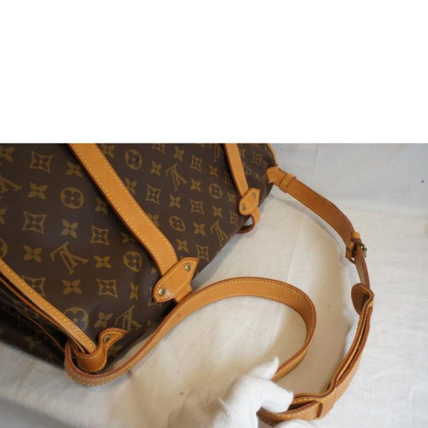 06217 4 Louis Vuitton Saumur Monogram Shoulder Bag Brown