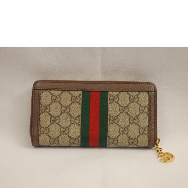 06503 2 Gucci Offdia GG Supreme Sherry Zip Around Wallet