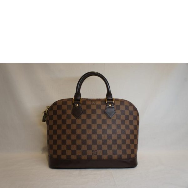 06506 2 Louis Vuitton Alma PM Damier Ebene Bag Brown