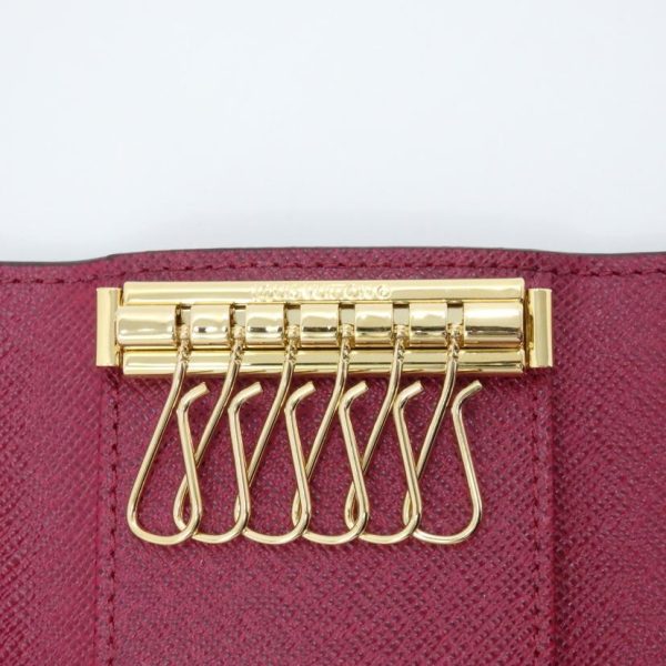 06567 5 Louis Vuitton Multicle 6 Key Holder Monogram Fuchsia