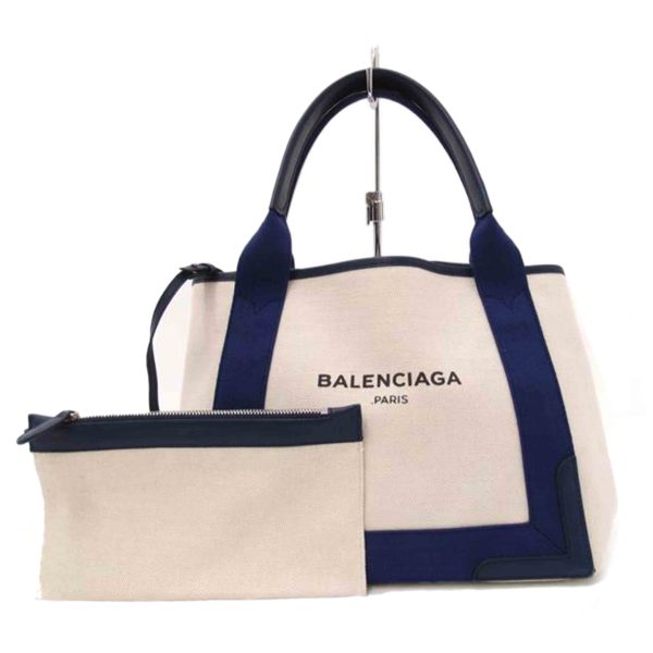 06606 1 Balenciaga Navy Cabas S Tote Bag Blue