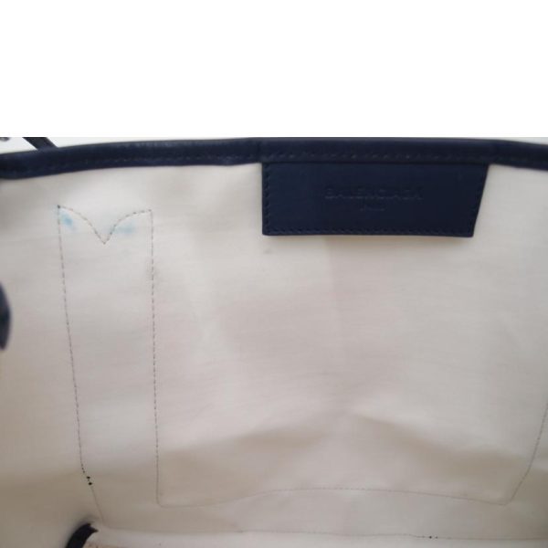 06606 6 Balenciaga Navy Cabas S Tote Bag Blue