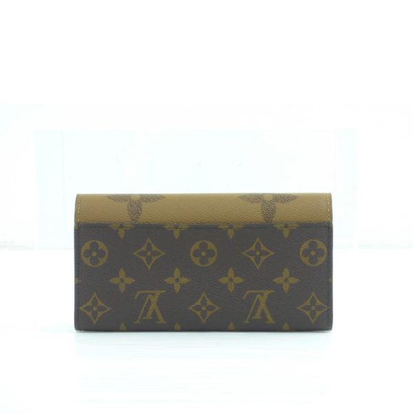 06830 2 Louis Vuitton Portefeuille Sarah Giant Reverse Wallet Brown