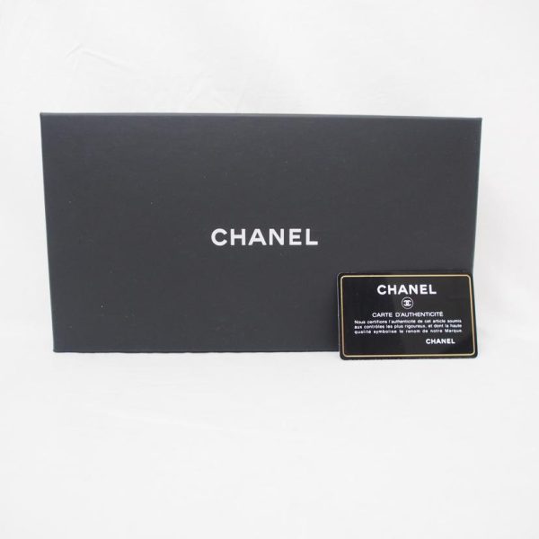 06908 6 Chanel Patent Matelasse Flap Wallet Silver