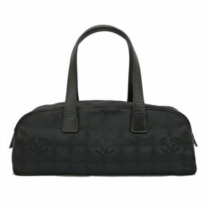 06985 1 LOUIS VUITTON LockMe Hippo Tote Bag Leather Noir Black