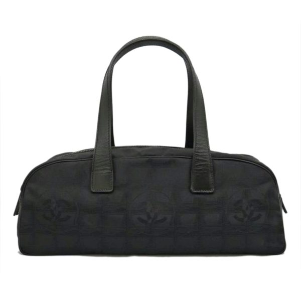 06985 1 Chanel Travel Line Handbag Bag Black