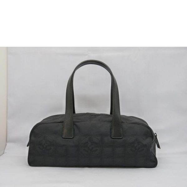 06985 2 Chanel Travel Line Handbag Bag Black