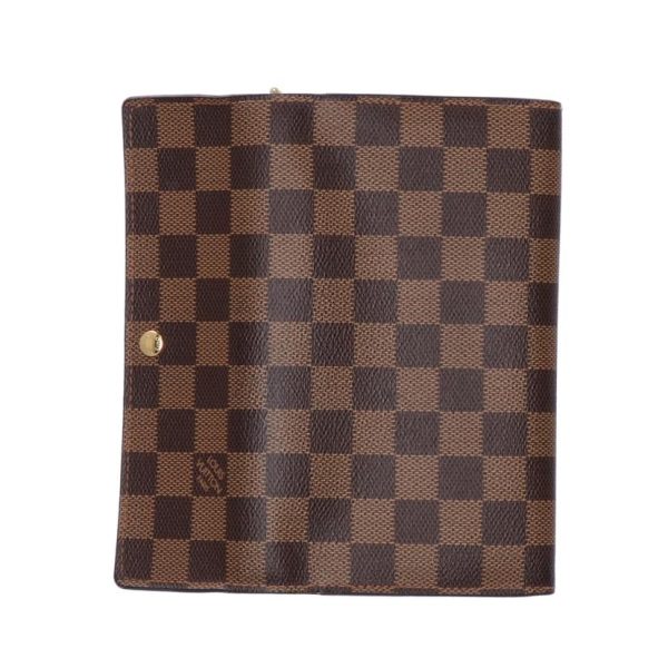 07078 6 Louis Vuitton Portefeuil Sarah Damier Ebene Wallet Brown