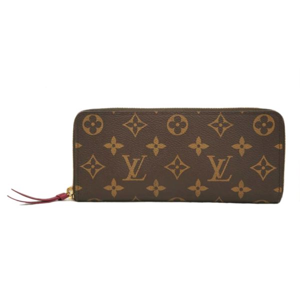 07166 1 Louis Vuitton Portefeuil Clemence Bag Monogram Fuchsia