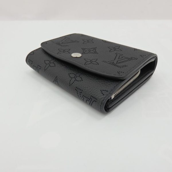 07274 3 Louis Vuitton Iris Compact Wallet Mahina Noir