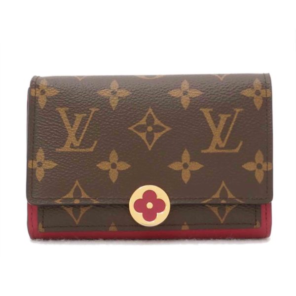 07322 1 Louis Vuitton Portefeuille Flor Compact Wallet Fuchsia