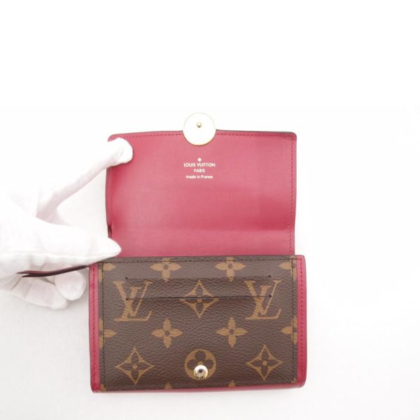 07322 6 Louis Vuitton Portefeuille Flor Compact Wallet Fuchsia