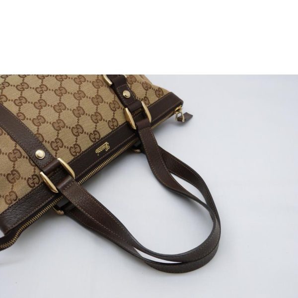 07326 4 Gucci GG Canvas Handbag Beige