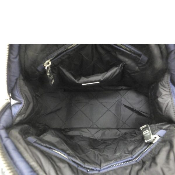 07382 5 Prada Tessuto Bomber 2WAY Handbag Black