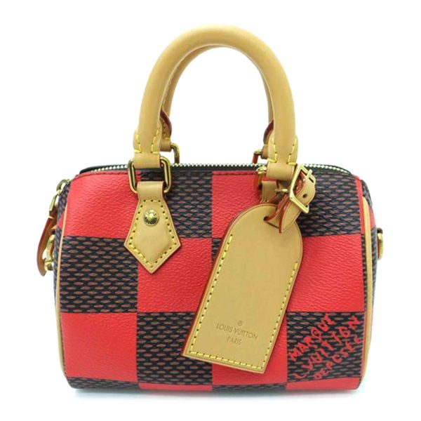 07453 1 Louis Vuitton Speedy Damier Pop Satchel Bag Multicolor