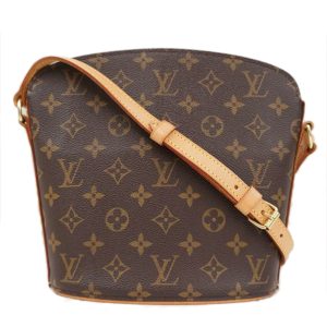 07463 1 Louis Vuitton On The Go Gm Reverse Shoulder Bag Brown