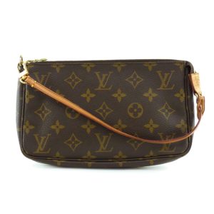 07554 1 Louis Vuitton Reporter PM Shoulder Bag Monogram Brown