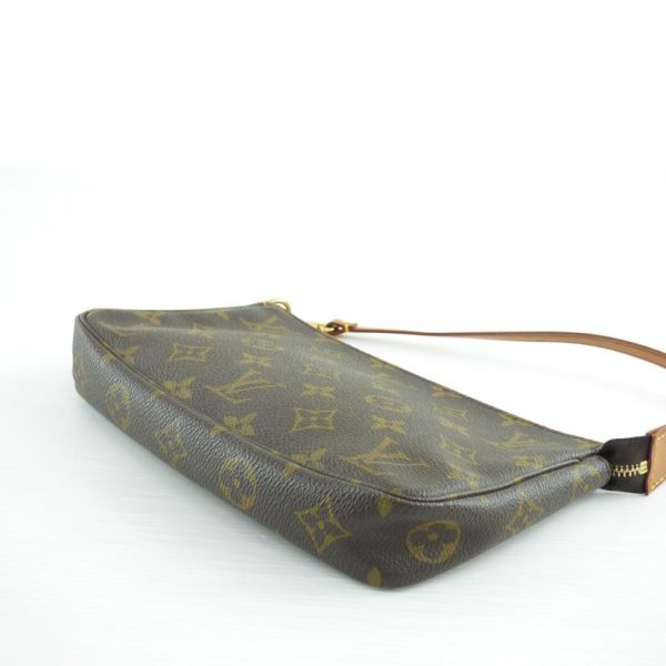 07554 3 Louis Vuitton Pochette Accessoire Monogram Bag Brown