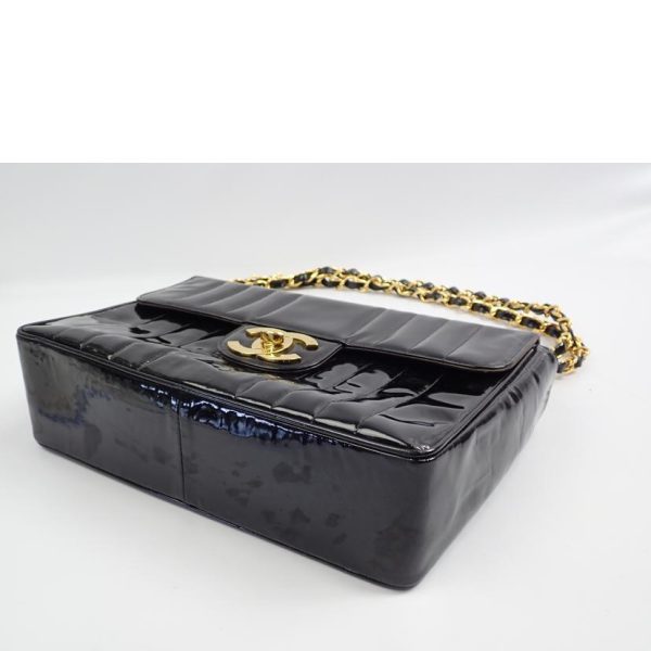 07641 3 Chanel Mademoiselle 30 Enamel G Bag