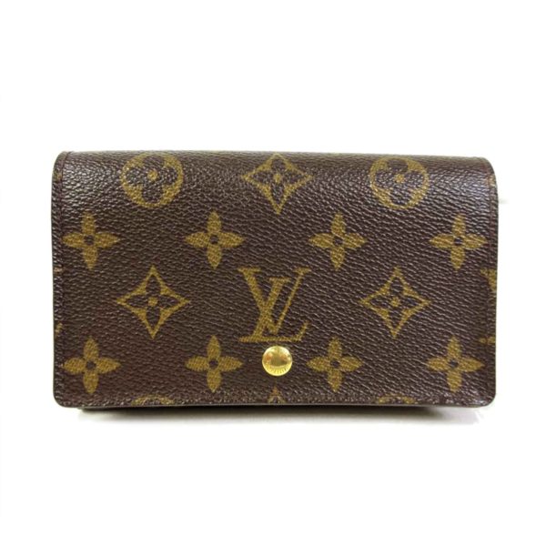 07716 1 Louis Vuitton Portomone Vietresor Monogram Wallet Brown