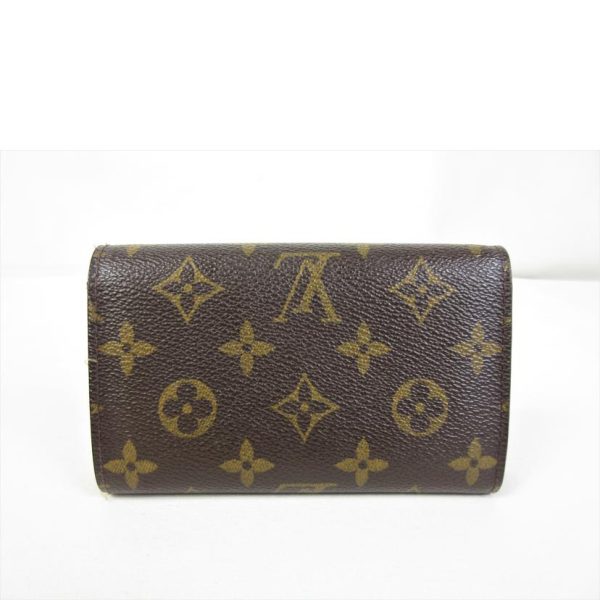 07716 2 Louis Vuitton Portomone Vietresor Monogram Wallet Brown