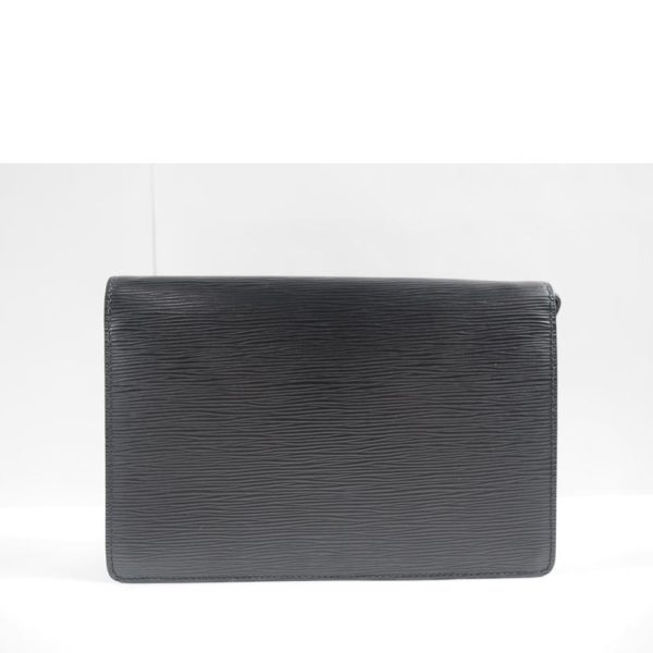 07724 2 Louis Vuitton Dragonne Pochette Epi Noir