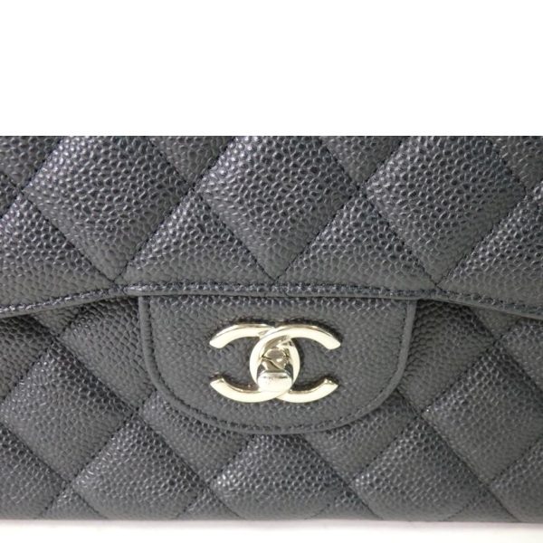 07726 9 Chanel Caviar W Flap Chain Shoulder Bag