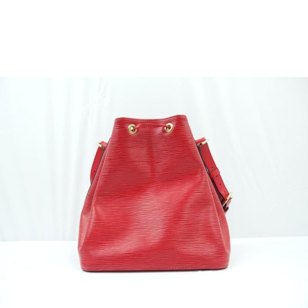 07771 2 Louis Vuitton Petit Noe Epi Tote Bag Red