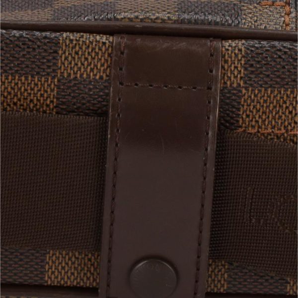 07907 12 Louis Vuitton Olaf PM Bag Damier Ebene Brown