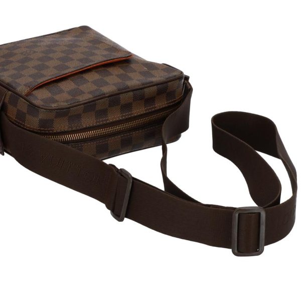 07907 4 Louis Vuitton Olaf PM Bag Damier Ebene Brown