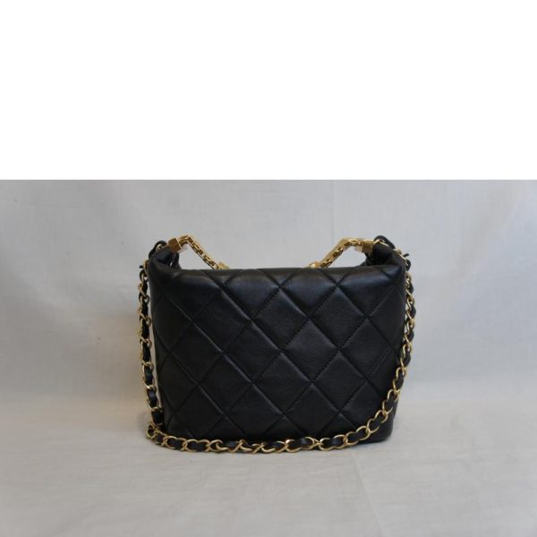 07930 2 Chanel Lambskin Matelassé Small Hobo Bag