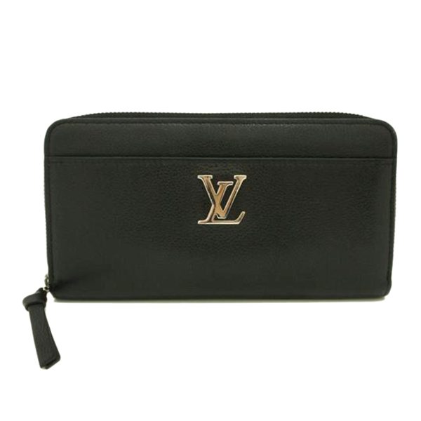 07974 1 Louis Vuitton Zippy Lockme Wallet Noir