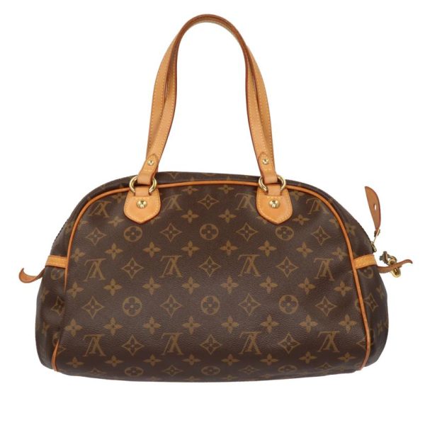 07976 2 Louis Vuitton Montorgueil PM Bag Monogram Canvas Brown