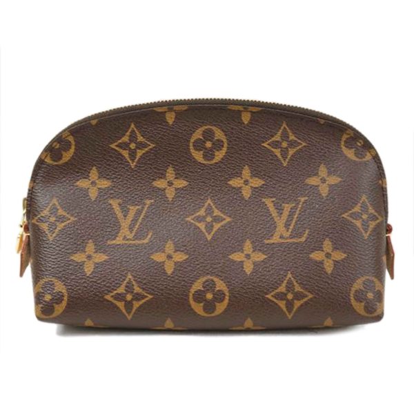 08003 1 Louis Vuitton Pochette Cosmetic Bag Monogram Canvas Brown