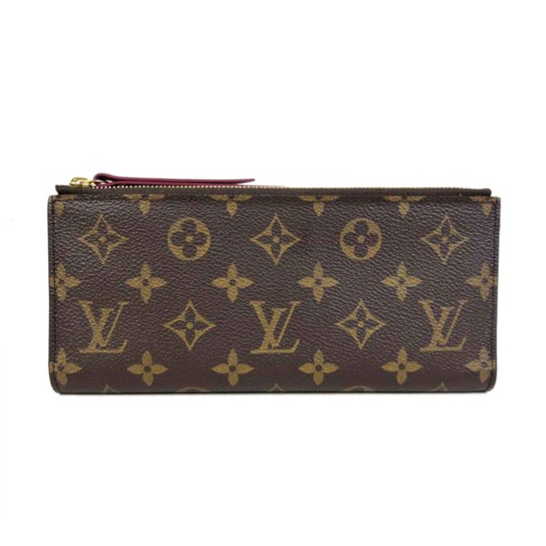 08027 1 Louis Vuitton Portefeuille Wallet Monogram Canvas Brown