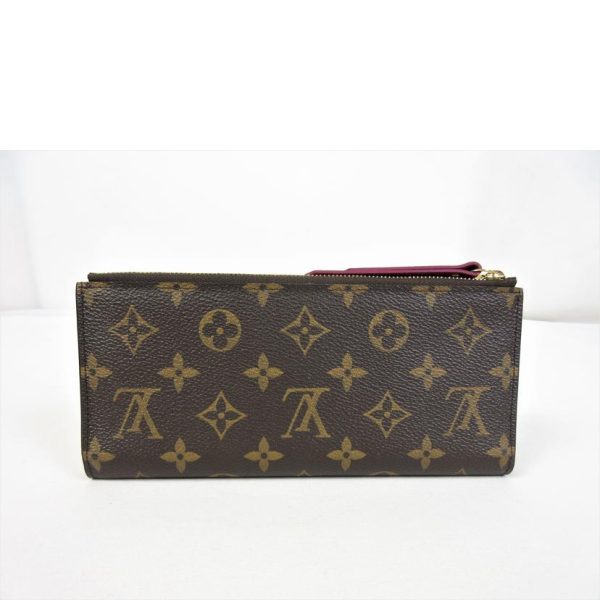 08027 2 Louis Vuitton Portefeuille Wallet Monogram Canvas Brown