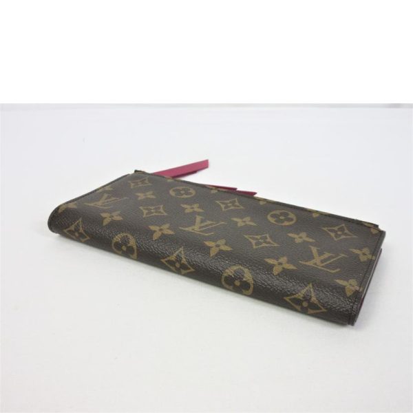 08027 3 Louis Vuitton Portefeuille Wallet Monogram Canvas Brown