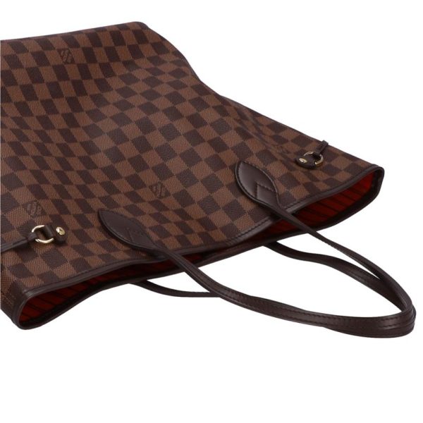 08105 4 Louis Vuitton Neverfull MM Tote Bag Damier Ebene