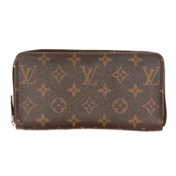 08126 1 Louis Vuitton Zippy Wallet Monogram Canvas Brown