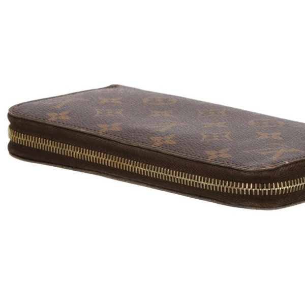 08126 2 Louis Vuitton Zippy Wallet Monogram Canvas Brown