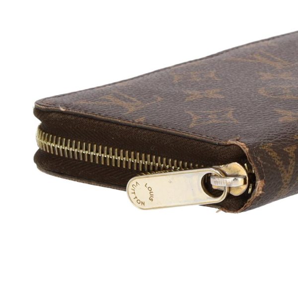 08126 3 Louis Vuitton Zippy Wallet Monogram Canvas Brown