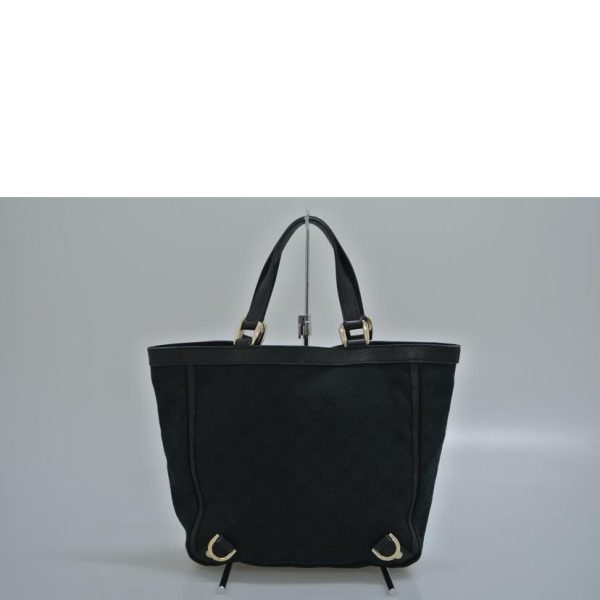 08142 2 Gucci GG Abbey Line Tote Bag Black